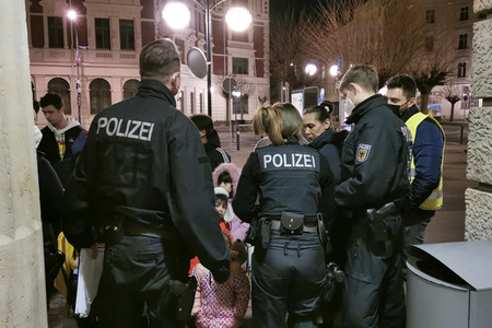 Ankunft ukrainischer Flüchtlinge in Görlitz