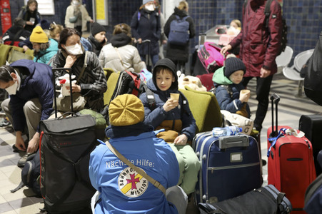 Ankunft ukrainischer Flüchtlinge in Görlitz