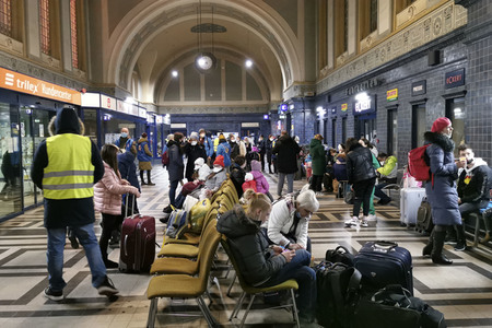 Ankunft ukrainischer Flüchtlinge in Görlitz