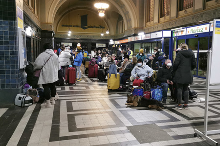 Ankunft ukrainischer Flüchtlinge in Görlitz