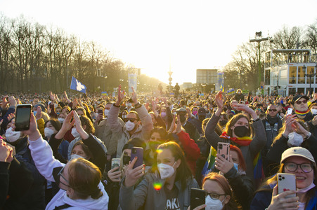 Kundgebung und Friedenskonzert 'Sound of Peace' in Berlin
