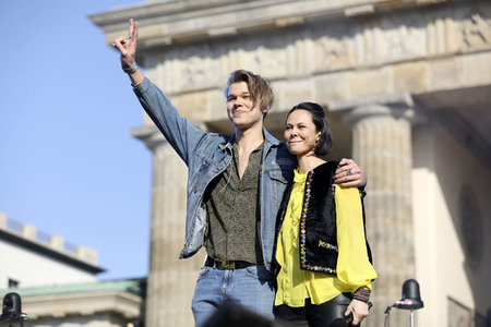 Kundgebung und Friedenskonzert 'Sound of Peace' in Berlin