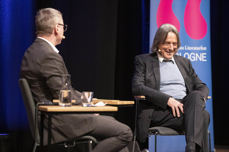 Hans-Wilhelm Müller-Wohlfahrt auf der lit.Cologne 2022 in Köln