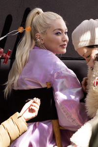 Dreharbeiten mit Gigi Hadid in New York