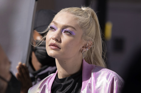 Dreharbeiten mit Gigi Hadid in New York