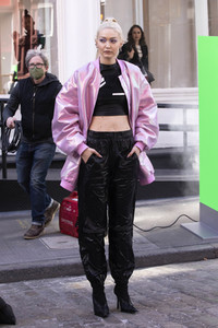 Dreharbeiten mit Gigi Hadid in New York