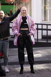Dreharbeiten mit Gigi Hadid in New York