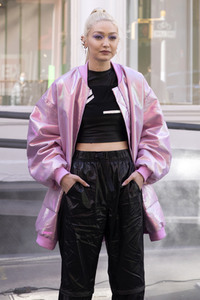 Dreharbeiten mit Gigi Hadid in New York