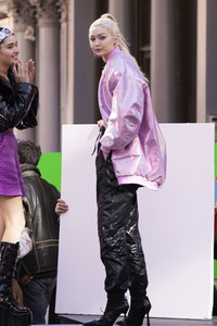 Dreharbeiten mit Gigi Hadid in New York