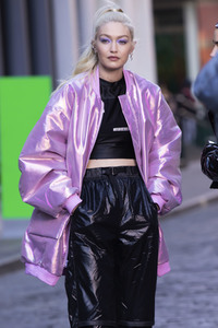 Dreharbeiten mit Gigi Hadid in New York