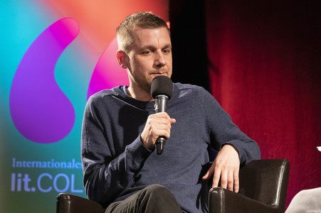Tobias Schlegl auf der lit.Cologne 2022 in Köln