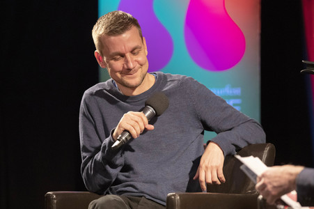 Tobias Schlegl auf der lit.Cologne 2022 in Köln