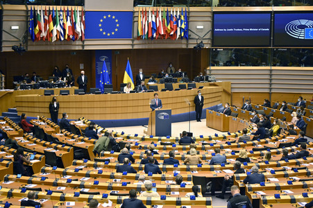 Plenartagung im EU-Parlament in Brüssel