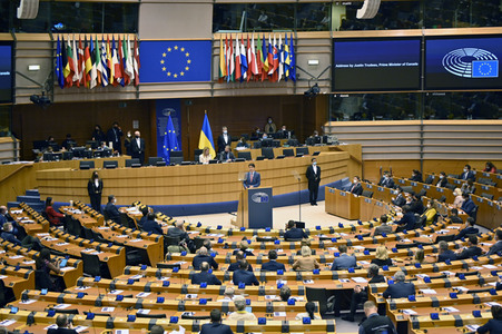 Plenartagung im EU-Parlament in Brüssel