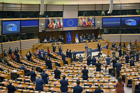 Plenartagung im EU-Parlament in Brüssel