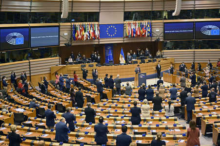 Plenartagung im EU-Parlament in Brüssel