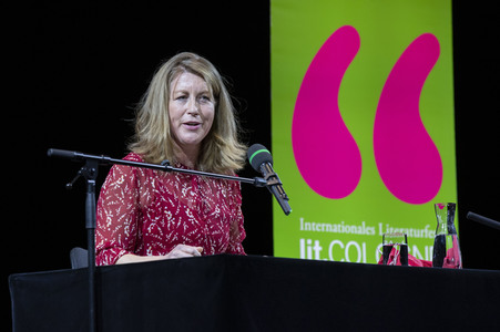 Anne Gesthuysen auf der lit.Cologne 2022 in Köln