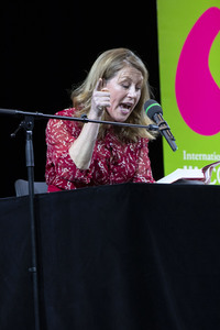 Anne Gesthuysen auf der lit.Cologne 2022 in Köln