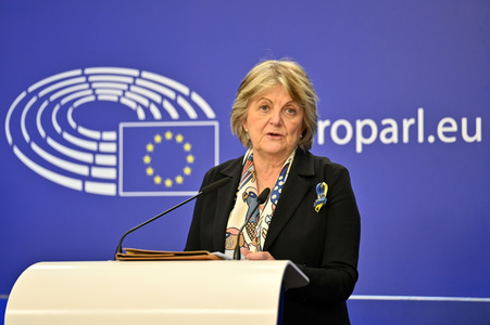 Pressekonferenz zur Kohäsionsaktion für Flüchtlinge in Europa im EU-Parlament in Brüssel