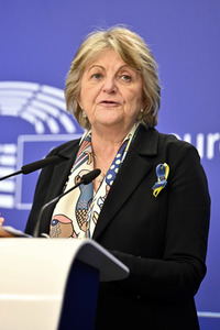 Pressekonferenz zur Kohäsionsaktion für Flüchtlinge in Europa im EU-Parlament in Brüssel