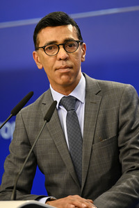 Pressekonferenz zur Kohäsionsaktion für Flüchtlinge in Europa im EU-Parlament in Brüssel