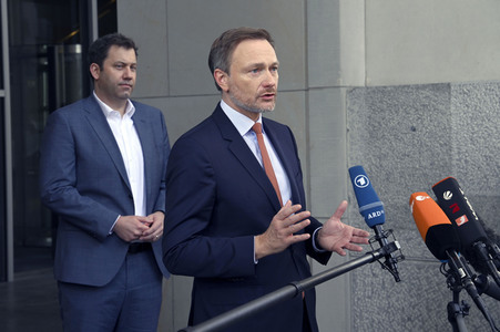 Statement der Parteivorsitzenden der drei Ampel-Parteien in Berlin