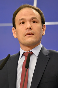Pressekonferenz zum Gesetz über digitale Märkte im EU-Parlament in Brüssel