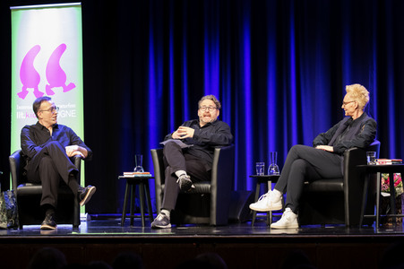 Bärbel Schäfer und Daniel Schreiber auf der lit.Cologne 2022 in Köln