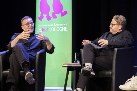 Bärbel Schäfer und Daniel Schreiber auf der lit.Cologne 2022 in Köln