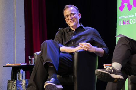 Bärbel Schäfer und Daniel Schreiber auf der lit.Cologne 2022 in Köln