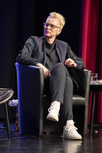 Bärbel Schäfer und Daniel Schreiber auf der lit.Cologne 2022 in Köln