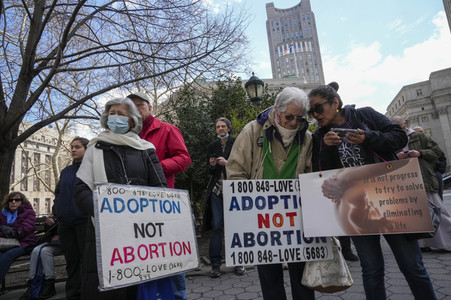 Abtreibungsgegner-Demo in New York
