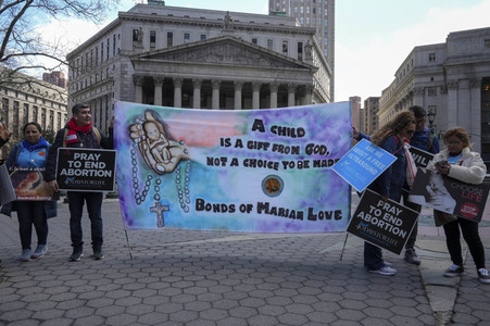 Abtreibungsgegner-Demo in New York