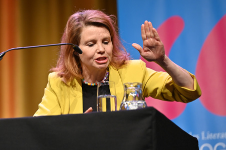 Annette Frier und Michael Kessler auf der lit.Cologne 2022 in Köln