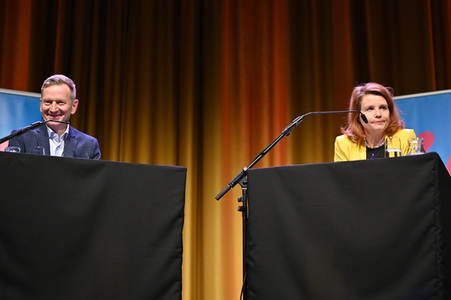Annette Frier und Michael Kessler auf der lit.Cologne 2022 in Köln