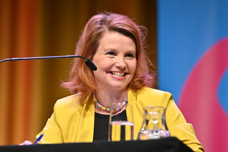 Annette Frier und Michael Kessler auf der lit.Cologne 2022 in Köln