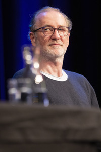 Claudia Michelsen, Justus Maier und Peter Lohmeyer auf der lit.Cologne 2022 in Köln