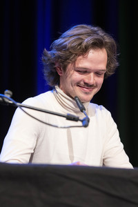 Claudia Michelsen, Justus Maier und Peter Lohmeyer auf der lit.Cologne 2022 in Köln