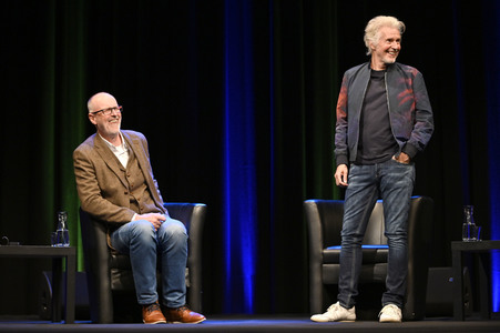 Frank Schätzing und Peter Wohlleben auf der lit.Cologne 2022 in Köln
