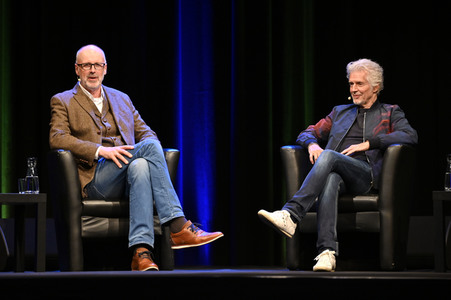Frank Schätzing und Peter Wohlleben auf der lit.Cologne 2022 in Köln