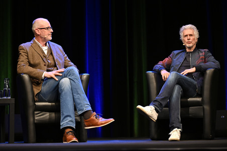 Frank Schätzing und Peter Wohlleben auf der lit.Cologne 2022 in Köln