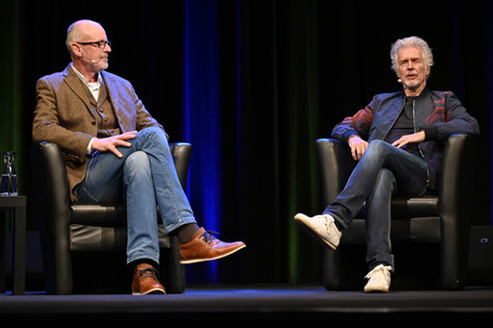 Frank Schätzing und Peter Wohlleben auf der lit.Cologne 2022 in Köln
