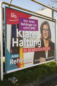 Wahlabend der Landtagswahl im Saarland in Saarbrücken