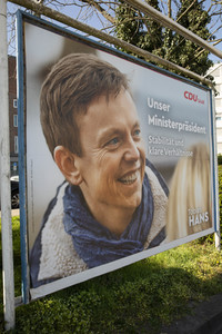 Wahlabend der Landtagswahl im Saarland in Saarbrücken