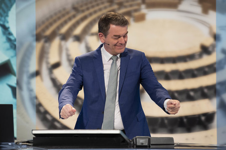 Wahlabend der Landtagswahl im Saarland in Saarbrücken