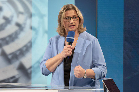Wahlabend der Landtagswahl im Saarland in Saarbrücken