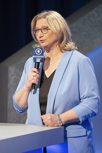 Wahlabend der Landtagswahl im Saarland in Saarbrücken