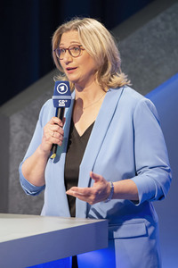 Wahlabend der Landtagswahl im Saarland in Saarbrücken