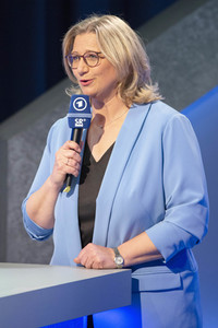 Wahlabend der Landtagswahl im Saarland in Saarbrücken