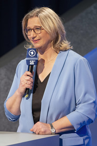 Wahlabend der Landtagswahl im Saarland in Saarbrücken